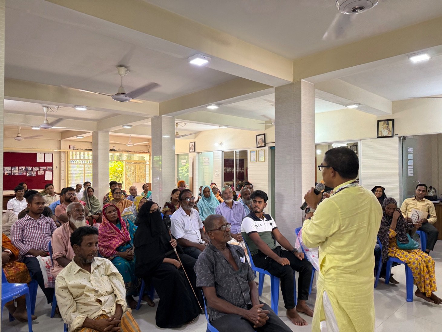 Dr. Ray leading a community diabetes awareness session