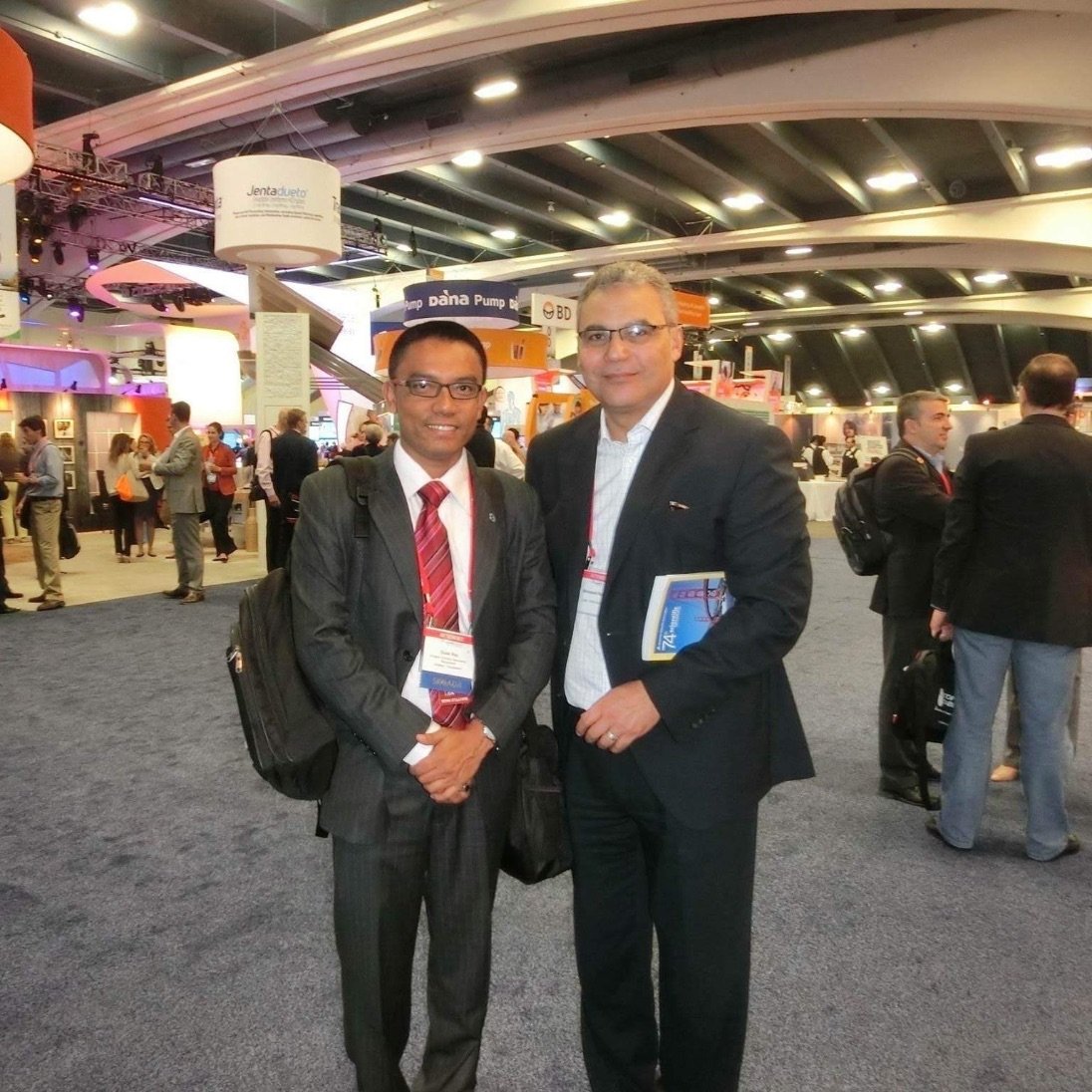 Dr. Ray at an international diabetes congress